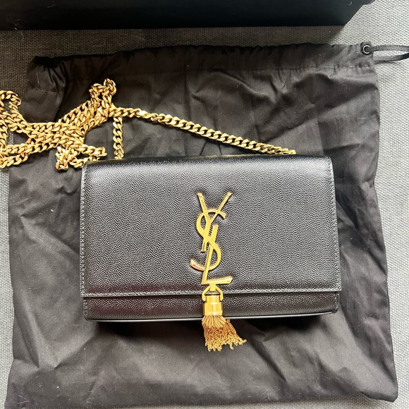 Saint Laurent Kate Small Tassel YSL Wallet on Chain in Grained Leather - Picture 3 of 6
